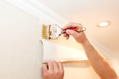Pose de papier peint à Panjas — revêtements muraux et toiles de verre